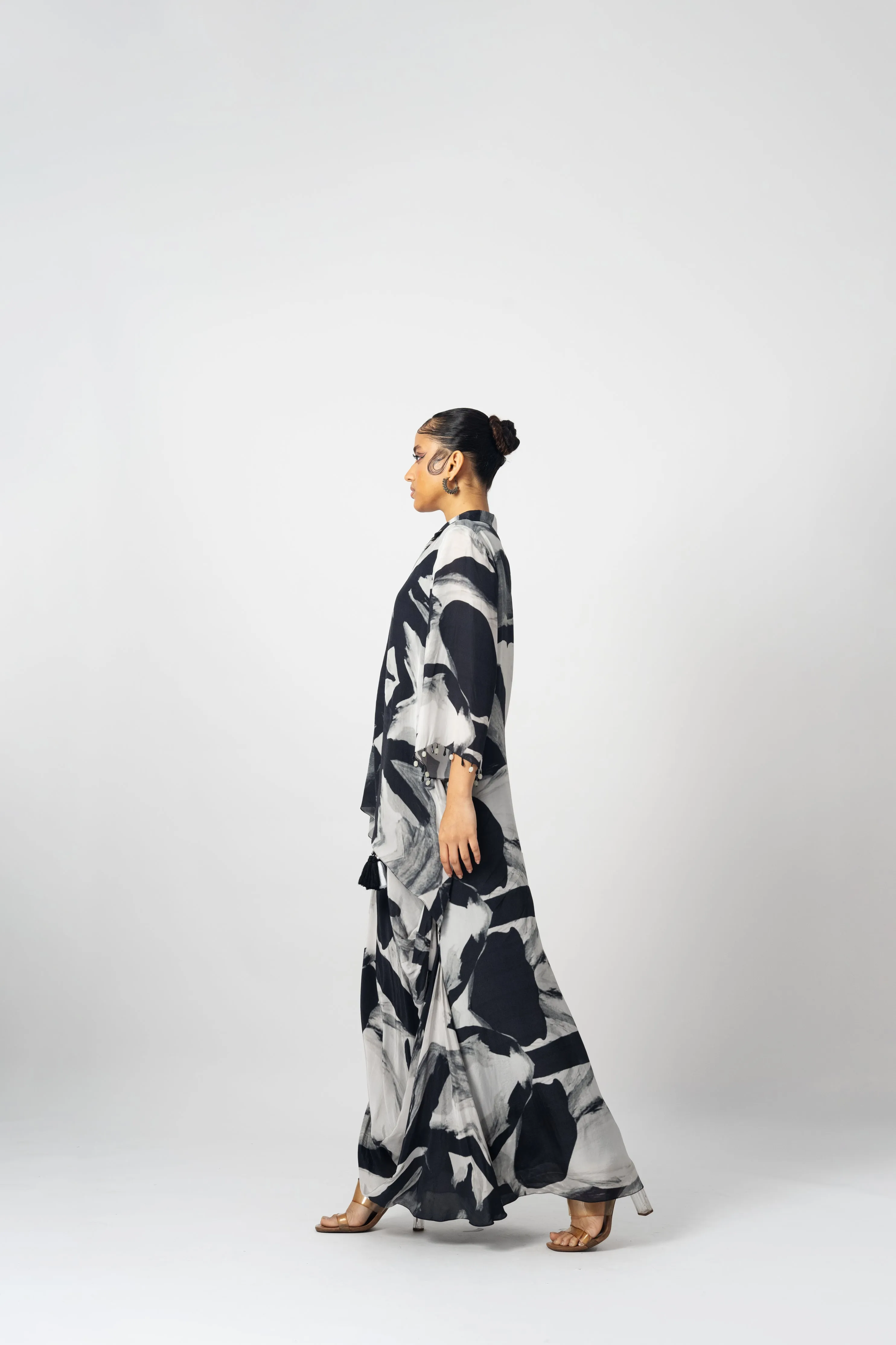 Dhoti drape dress