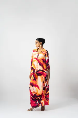 Dhoti drape dress