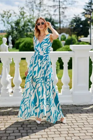Draped Cutout Maxi Elegance Dress