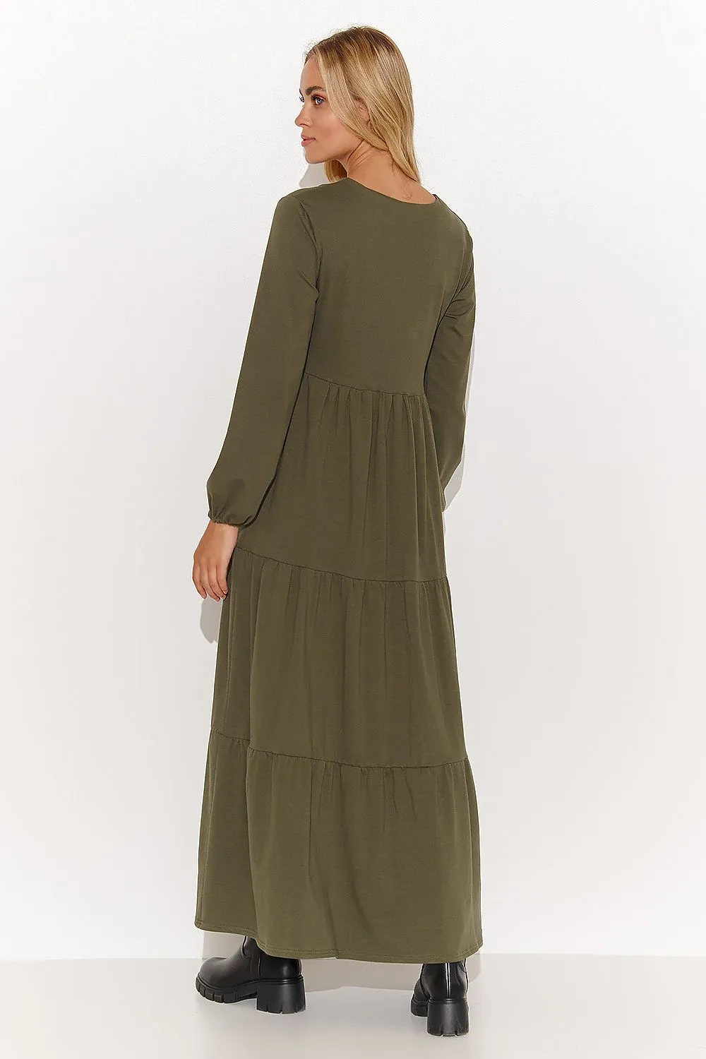 Draped Heart Neck Oversized Dress