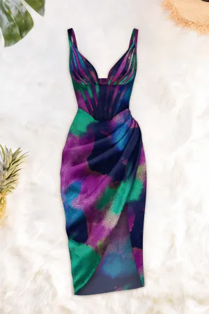 Draped Midi Dress