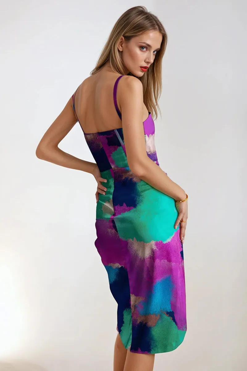 Draped Midi Dress