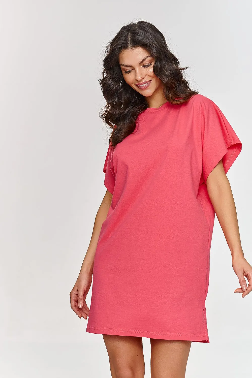 Draped Side-Cut Mini Dress