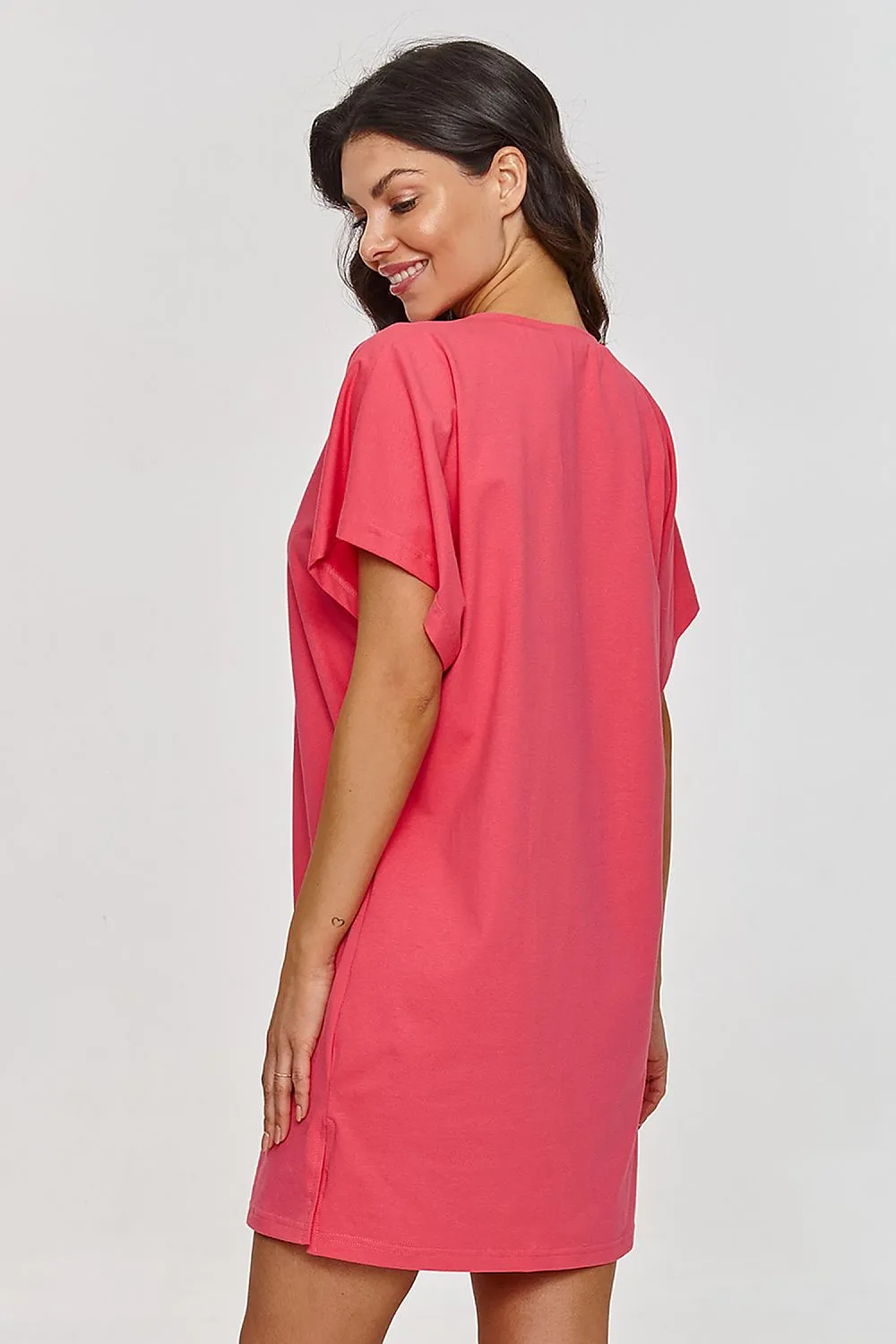 Draped Side-Cut Mini Dress