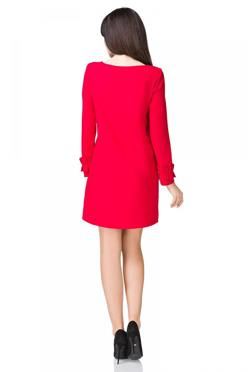 Draped Trapeze Mini Dress