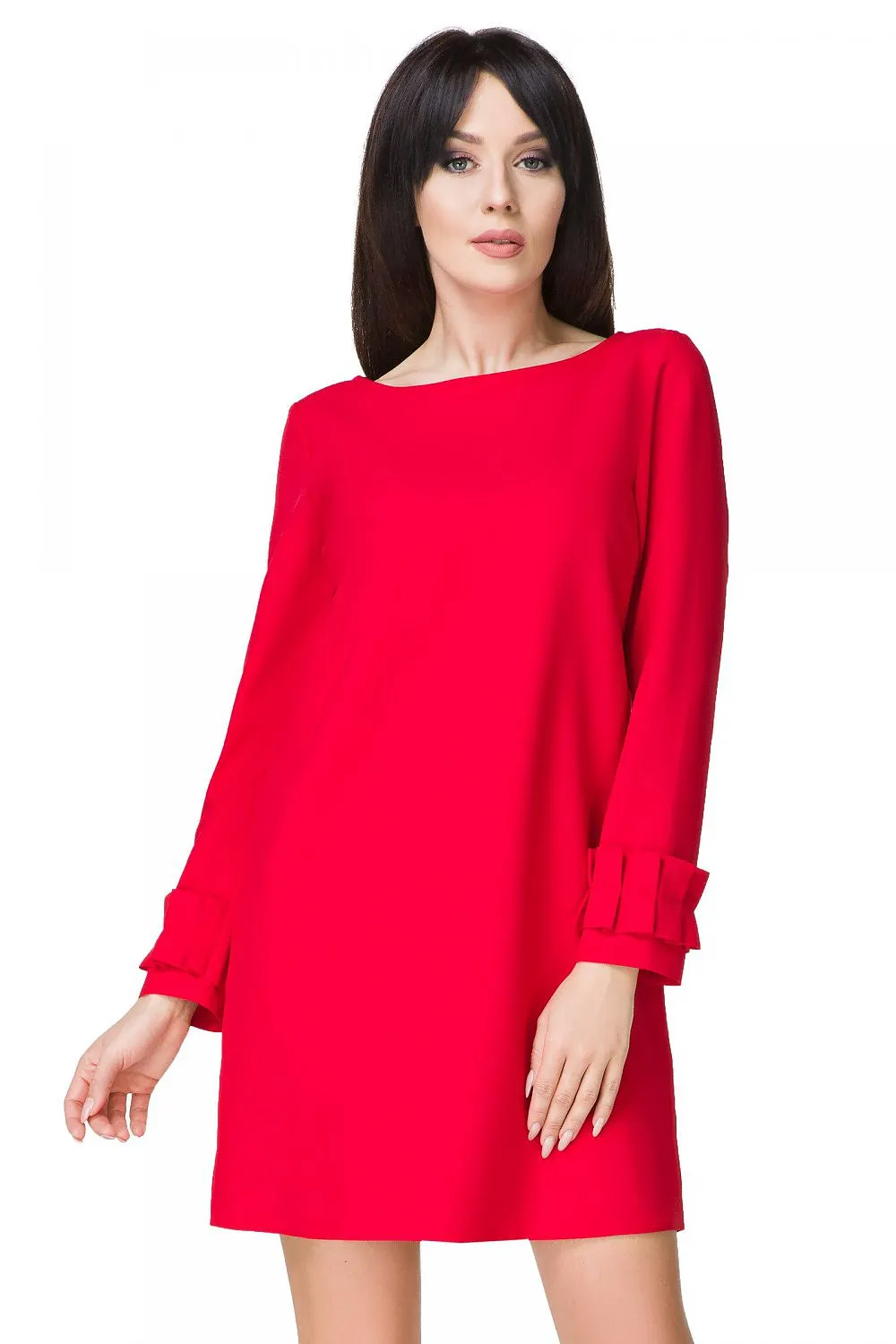 Draped Trapeze Mini Dress