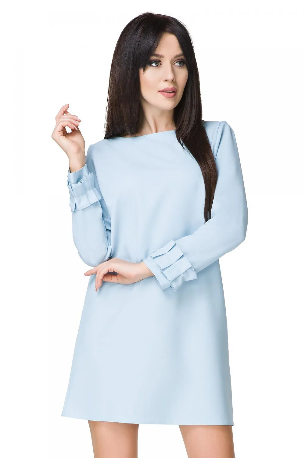 Draped Trapeze Mini Dress