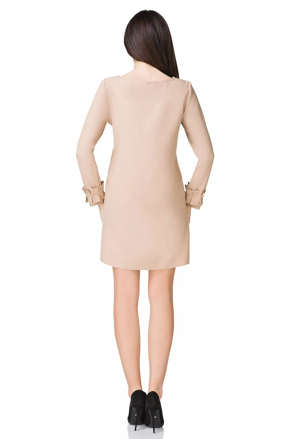 Draped Trapeze Mini Dress