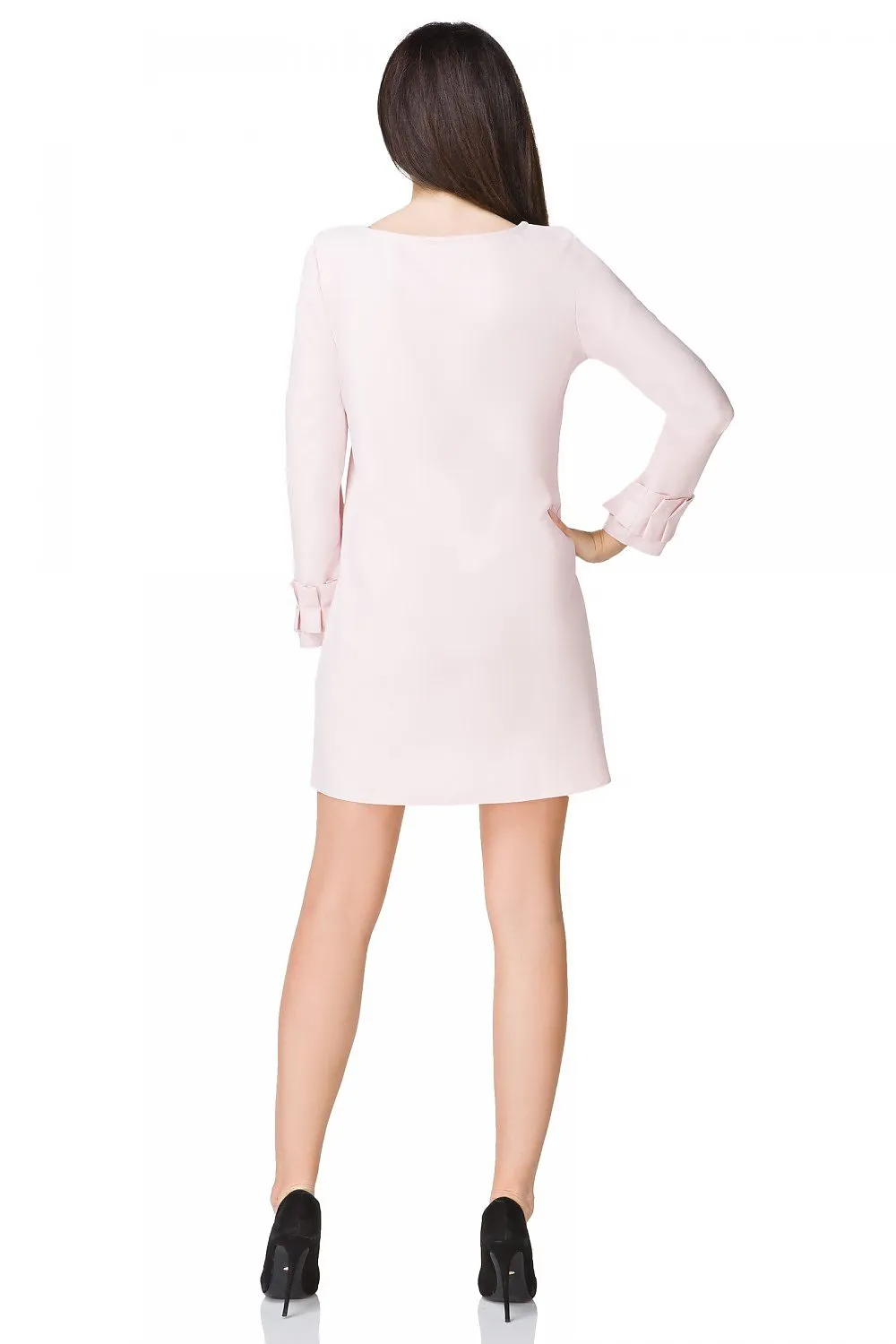 Draped Trapeze Mini Dress