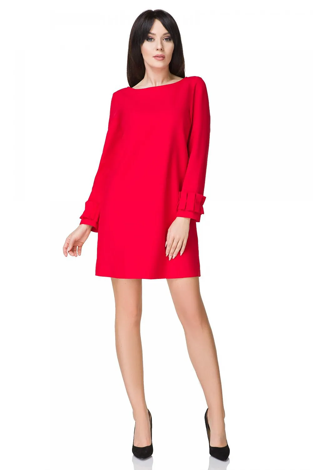 Draped Trapeze Mini Dress