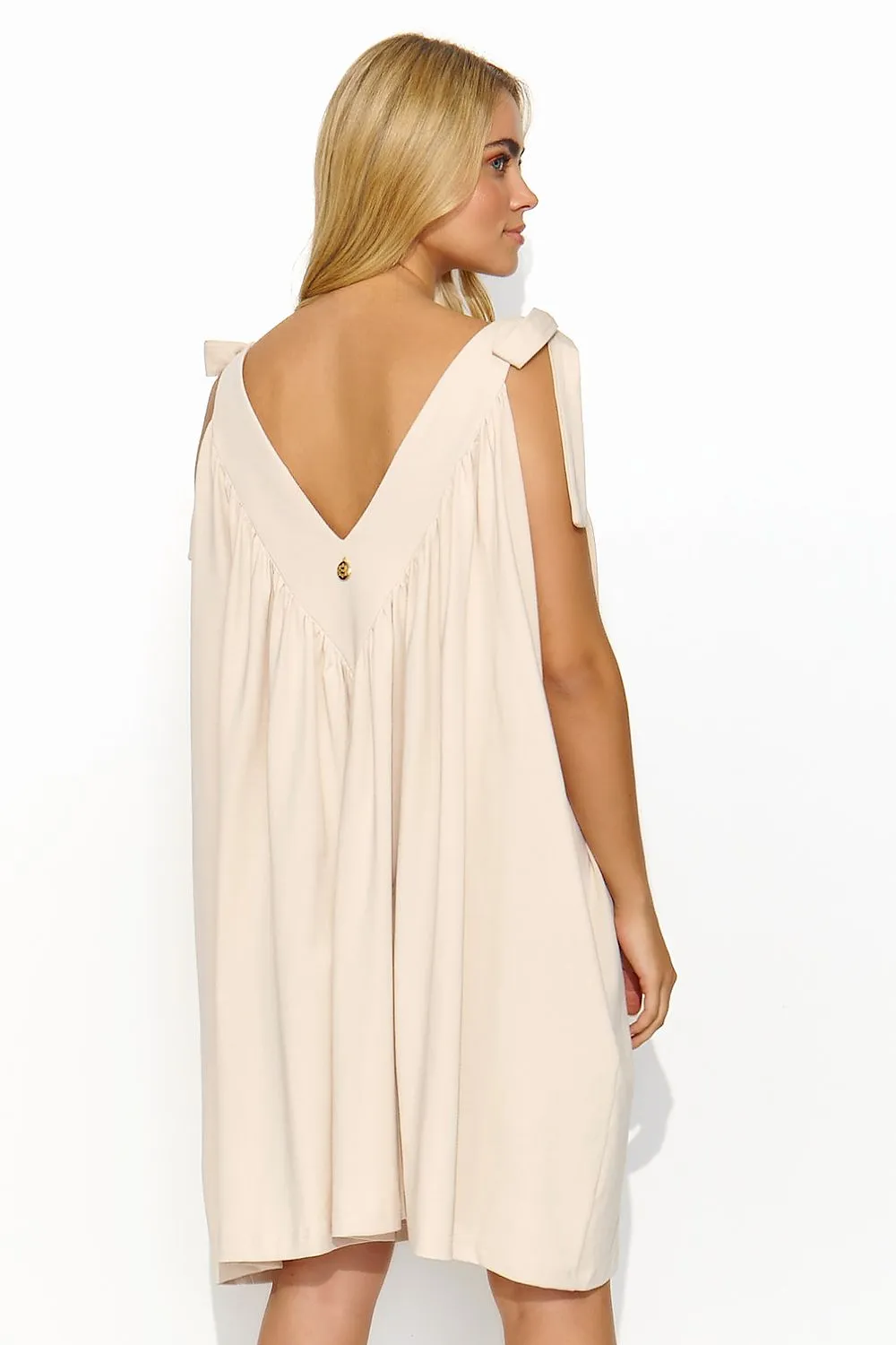 Draped V-Neck Maxi Dress Elegance