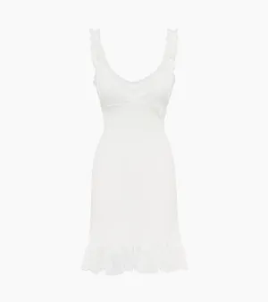 Dress with Skirt in White