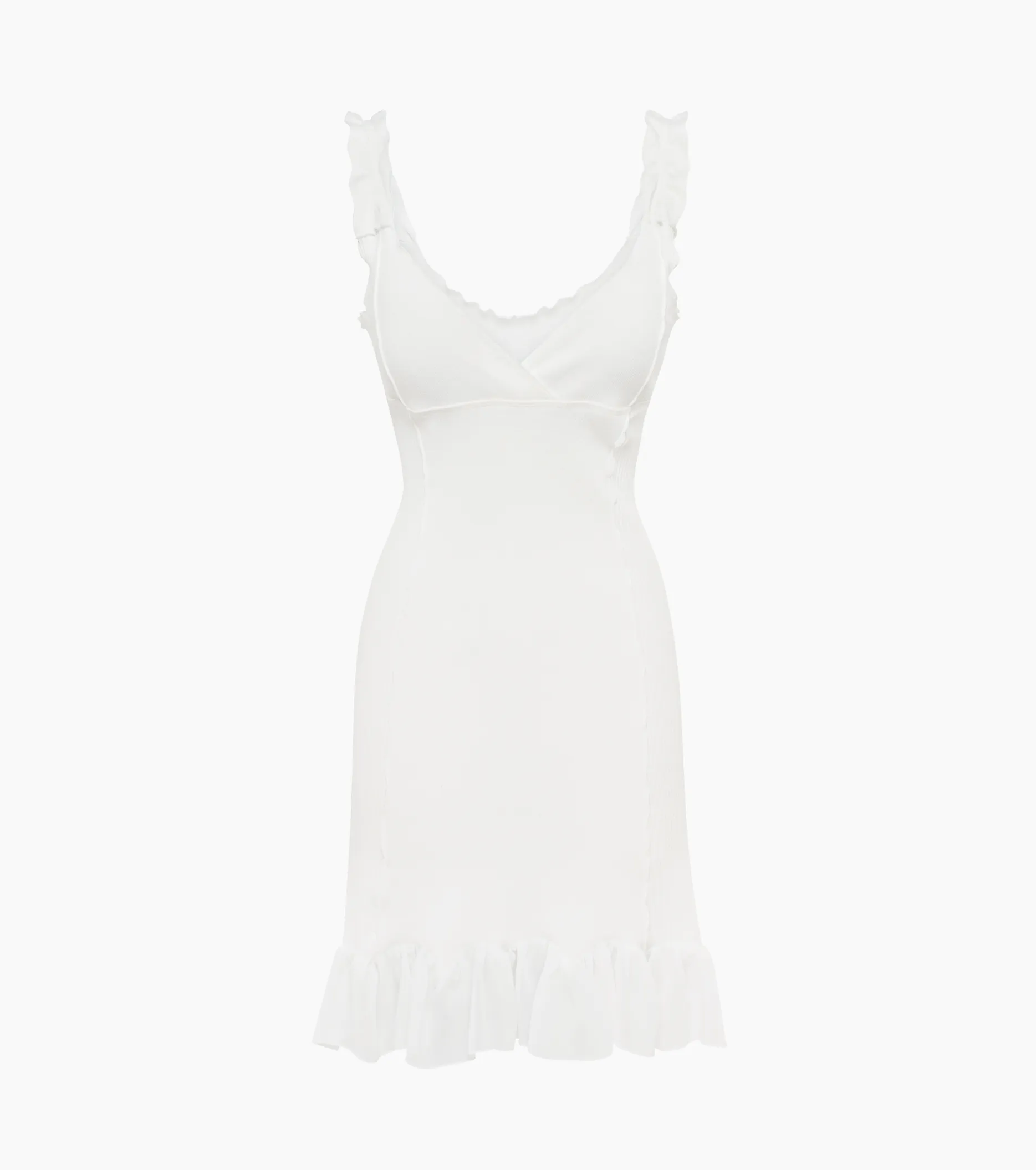 Dress with Skirt in White