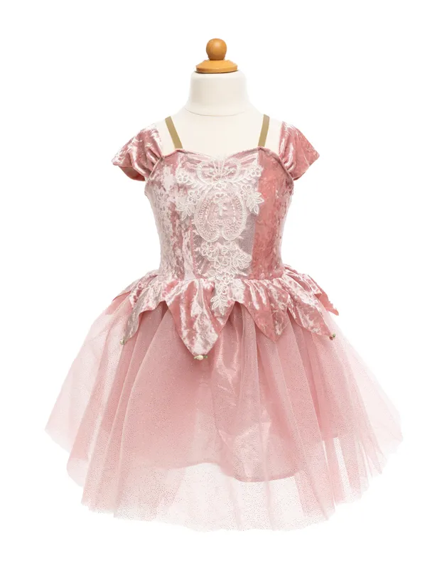 Dusty Rose Holiday Ballerina Dress