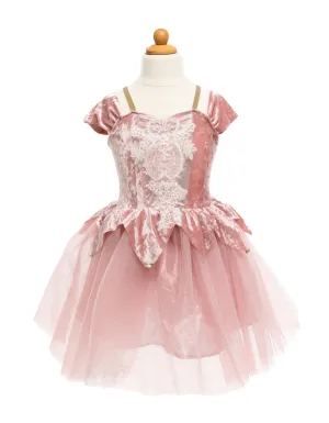 Dusty Rose Holiday Ballerina Dress