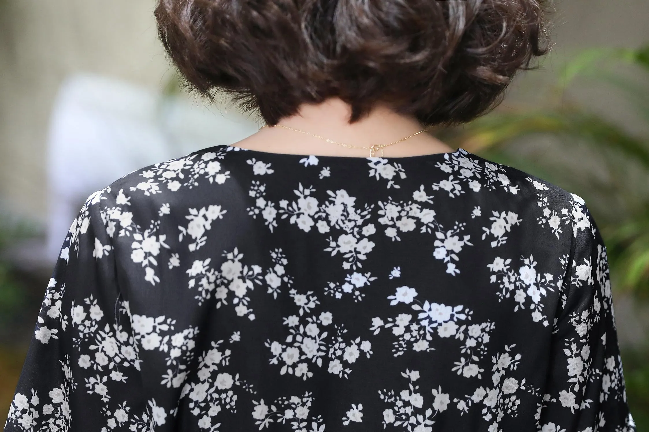 Elegant High-Low Floral Chiffon Dress for Women