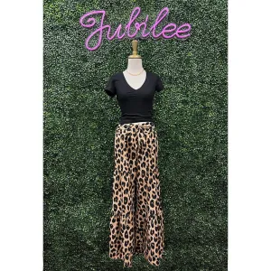 Enny Leopard Wide Leg Pants