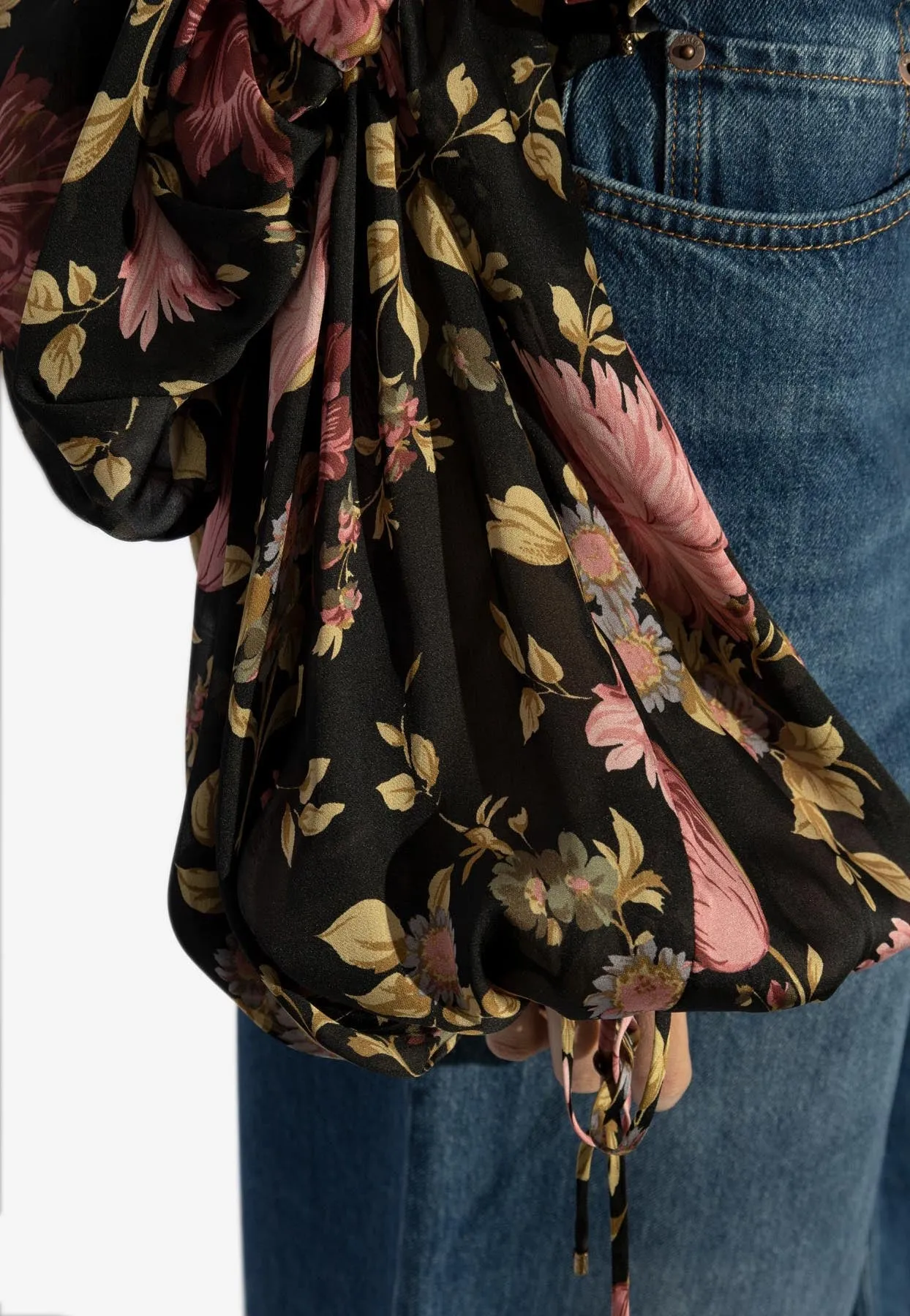 Floral Print Silk Top