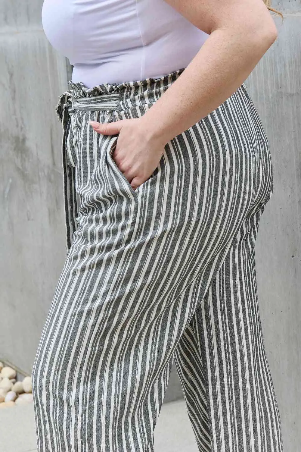 Follow Your Path Striped Culotte Pants
