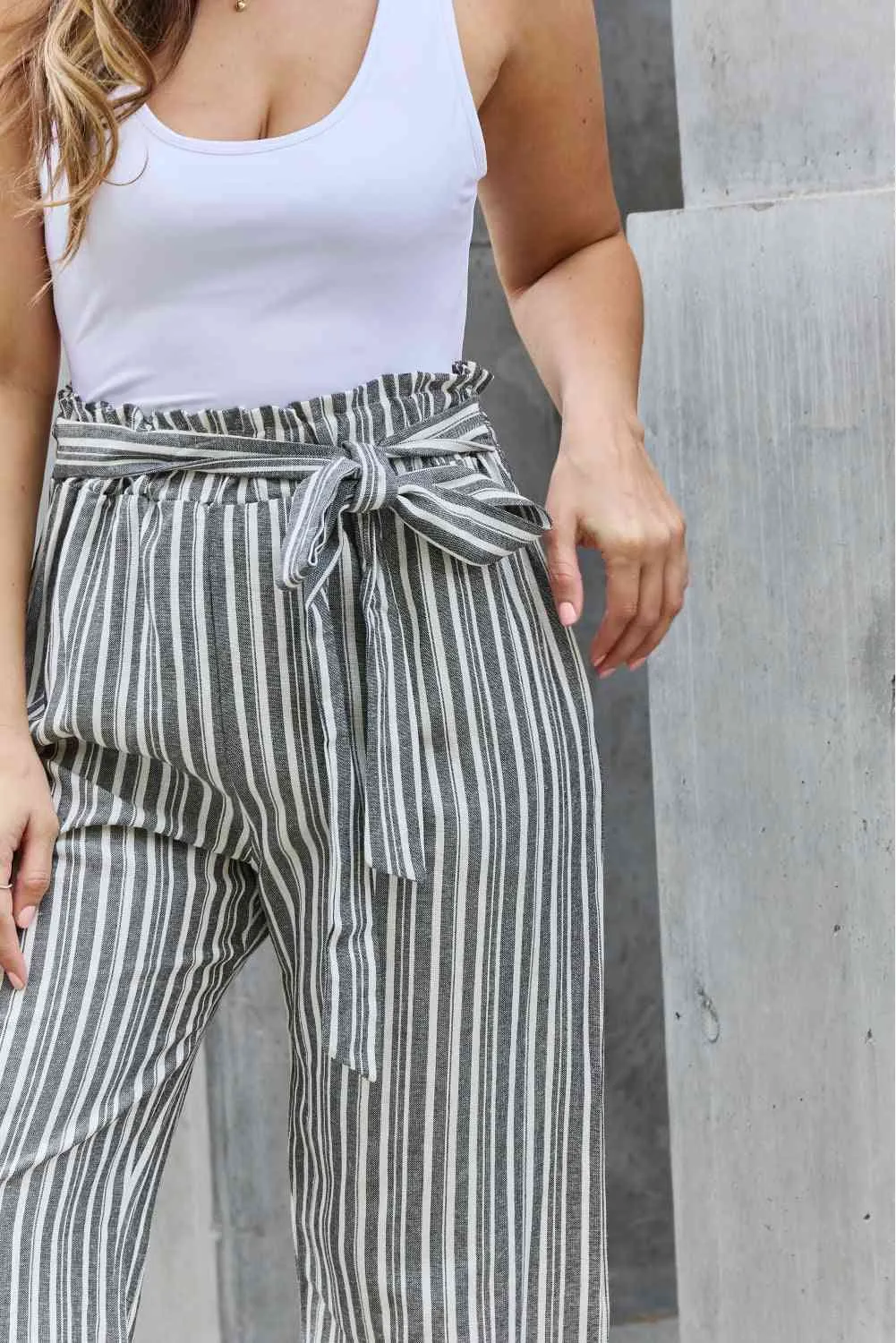 Follow Your Path Striped Culotte Pants