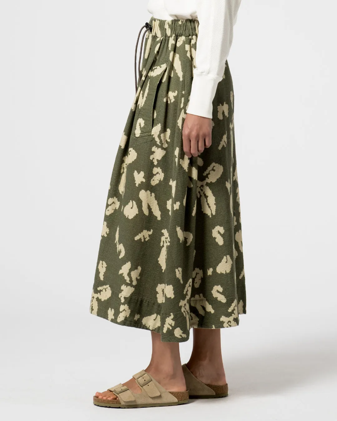 Girls of Dust - Meadow Skirt Cloud Camo Mesh Light Green