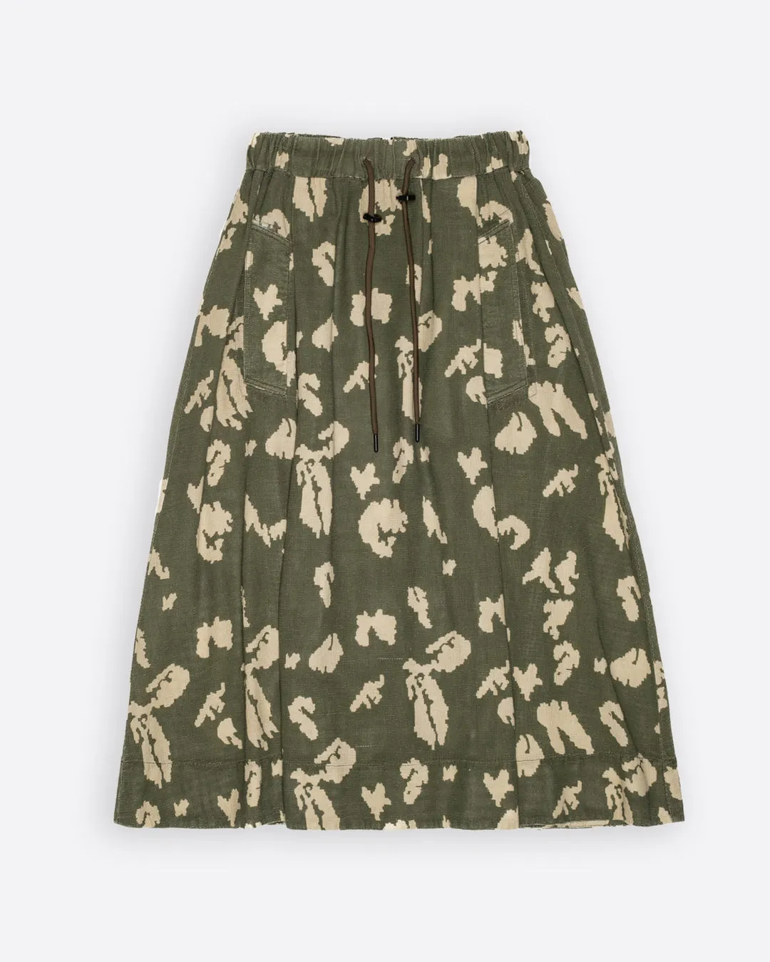 Girls of Dust - Meadow Skirt Cloud Camo Mesh Light Green