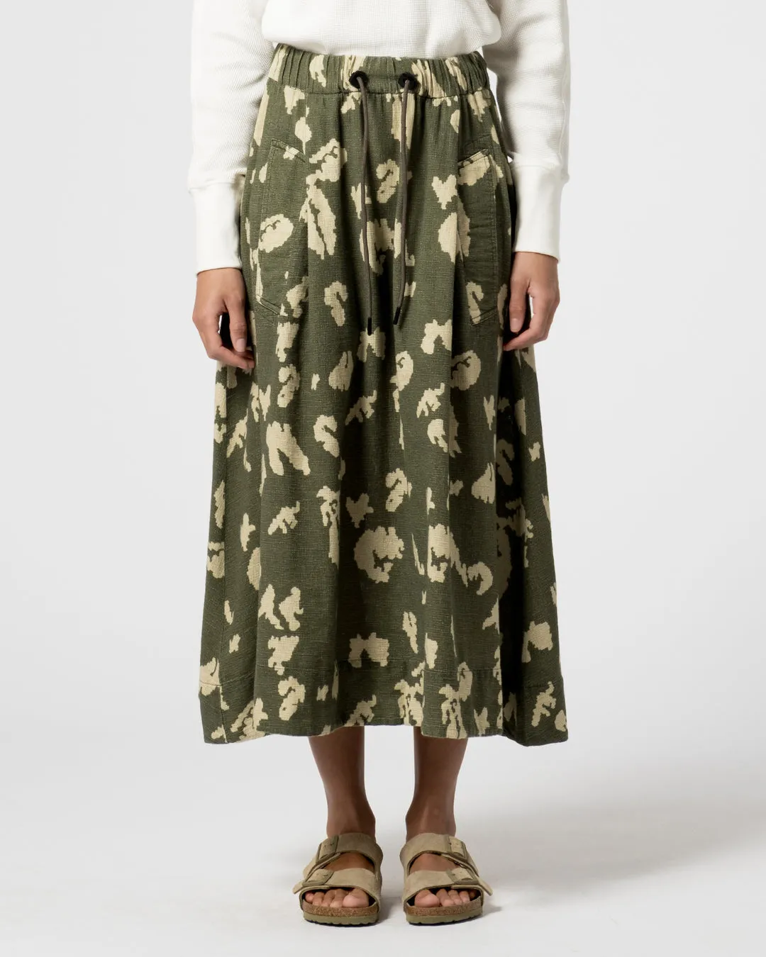 Girls of Dust - Meadow Skirt Cloud Camo Mesh Light Green