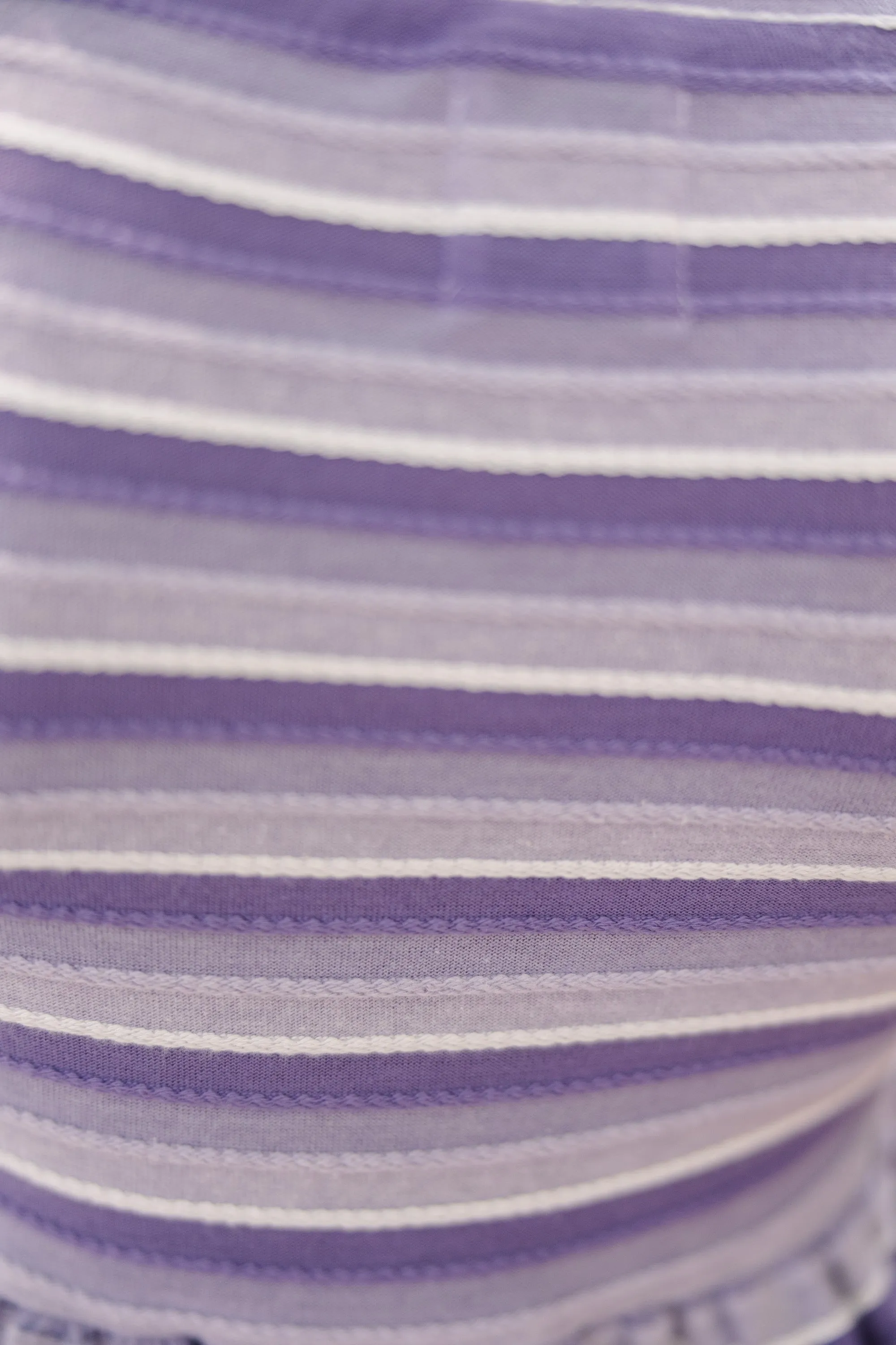 Girls: Take Your Time Purple Striped Peplum Top