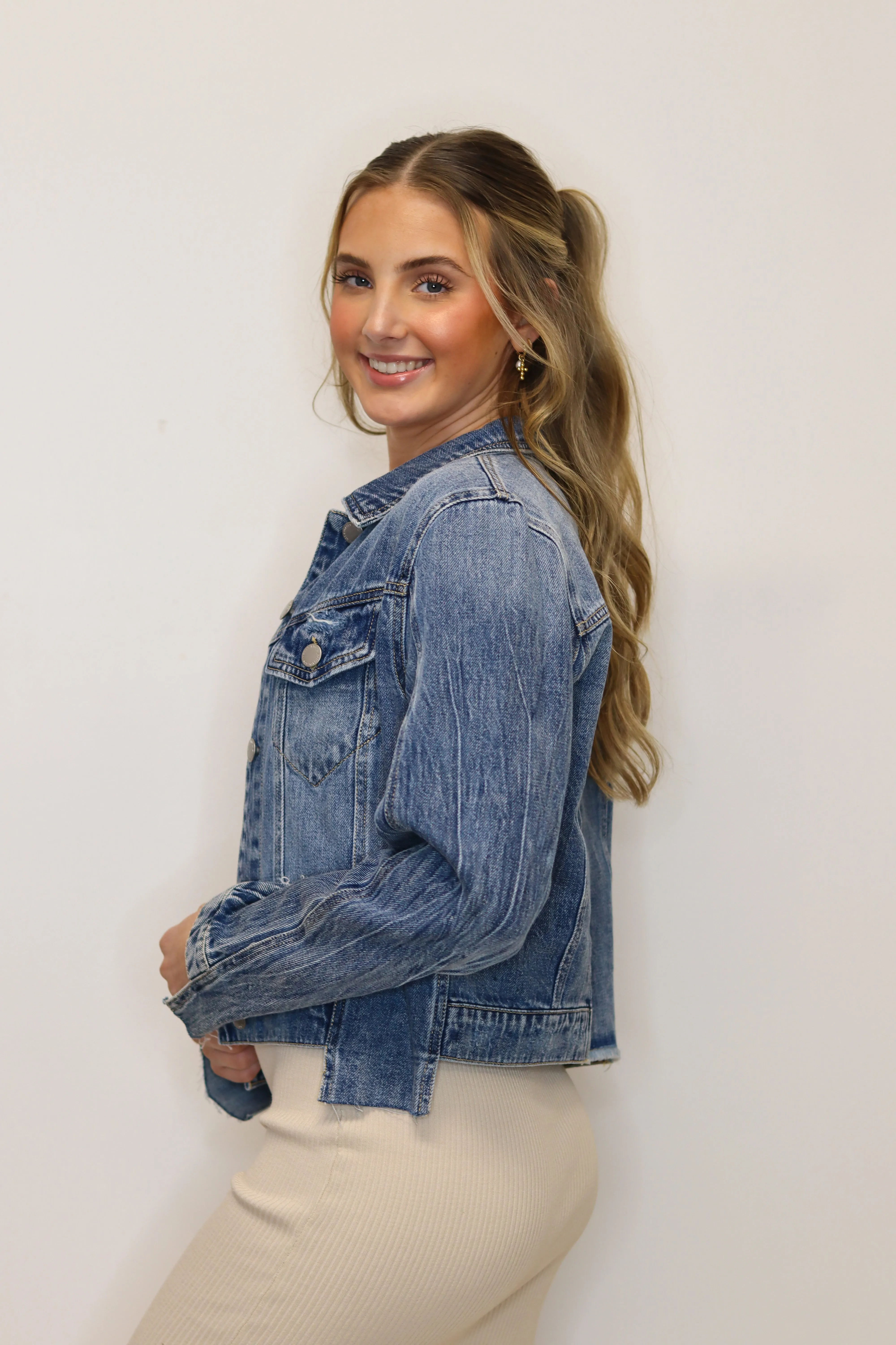 Haisley Uneven Hem Jacket