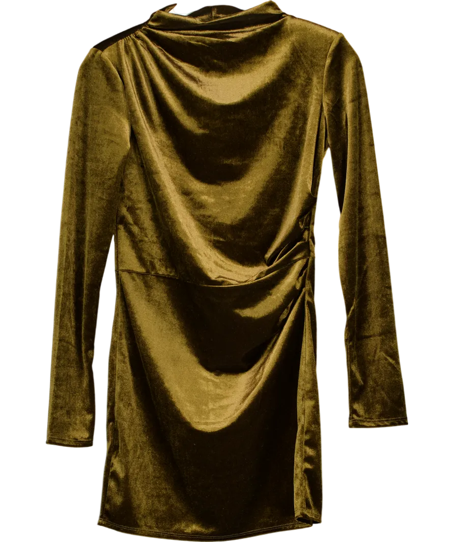 H&M Green Shoulder Pad Mini Dress UK S