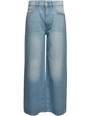 Hepburn High Rise Wide Leg Jean in River Bank