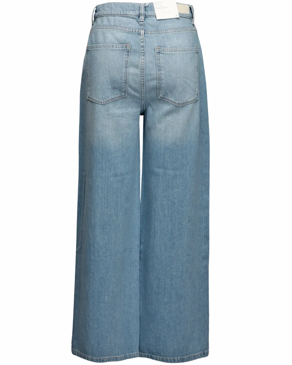 Hepburn High Rise Wide Leg Jean in River Bank