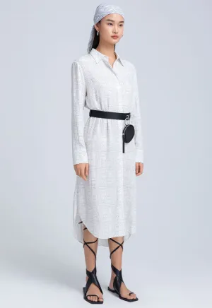 High Low Printed Shirt Dress