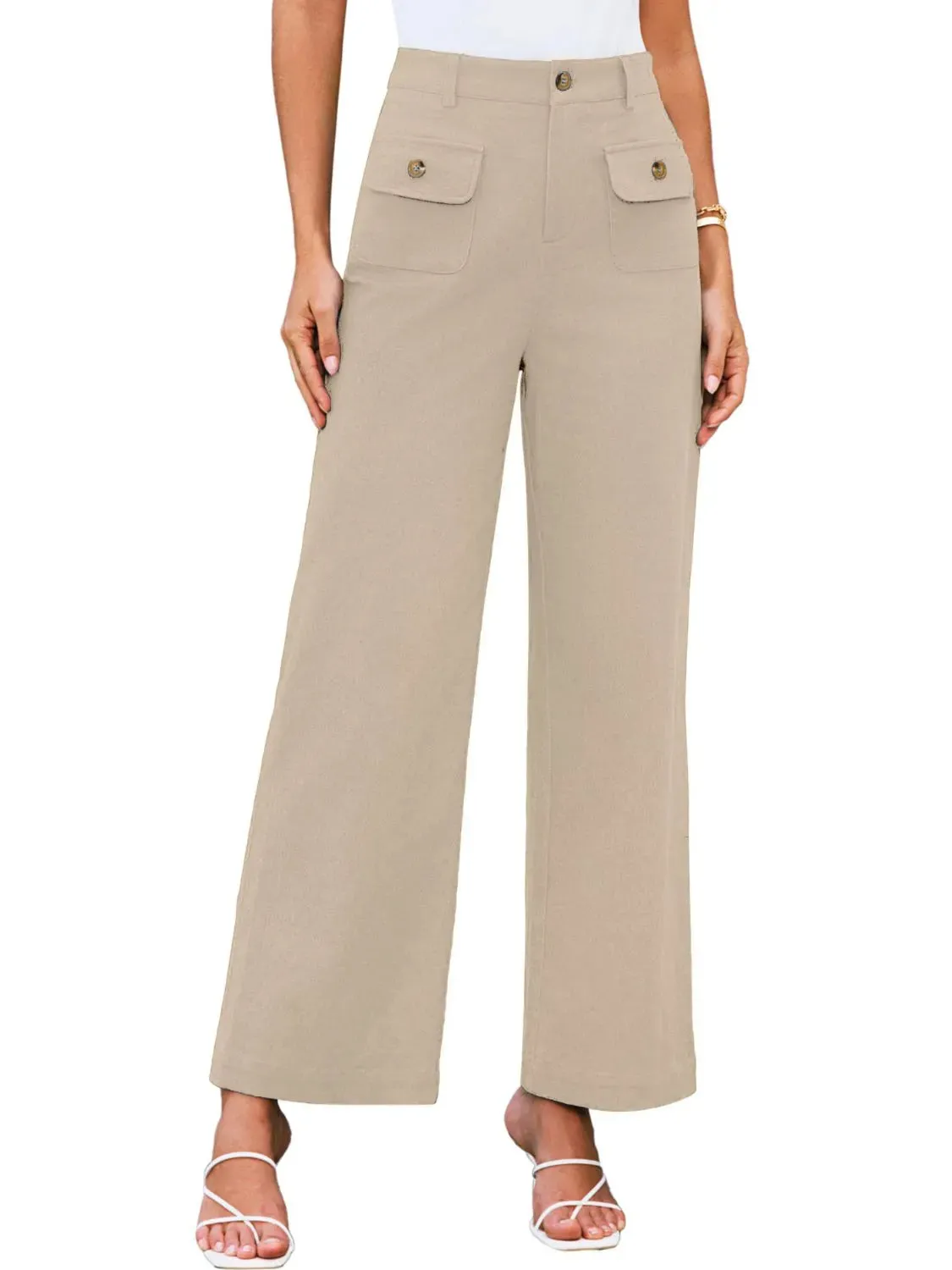 High Waist Wide Leg Pants