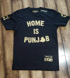 Home Is Punjab Gold Print Tee