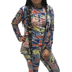 HOODIE WOMENS LONDON CALLING/CAMOUFLAGE