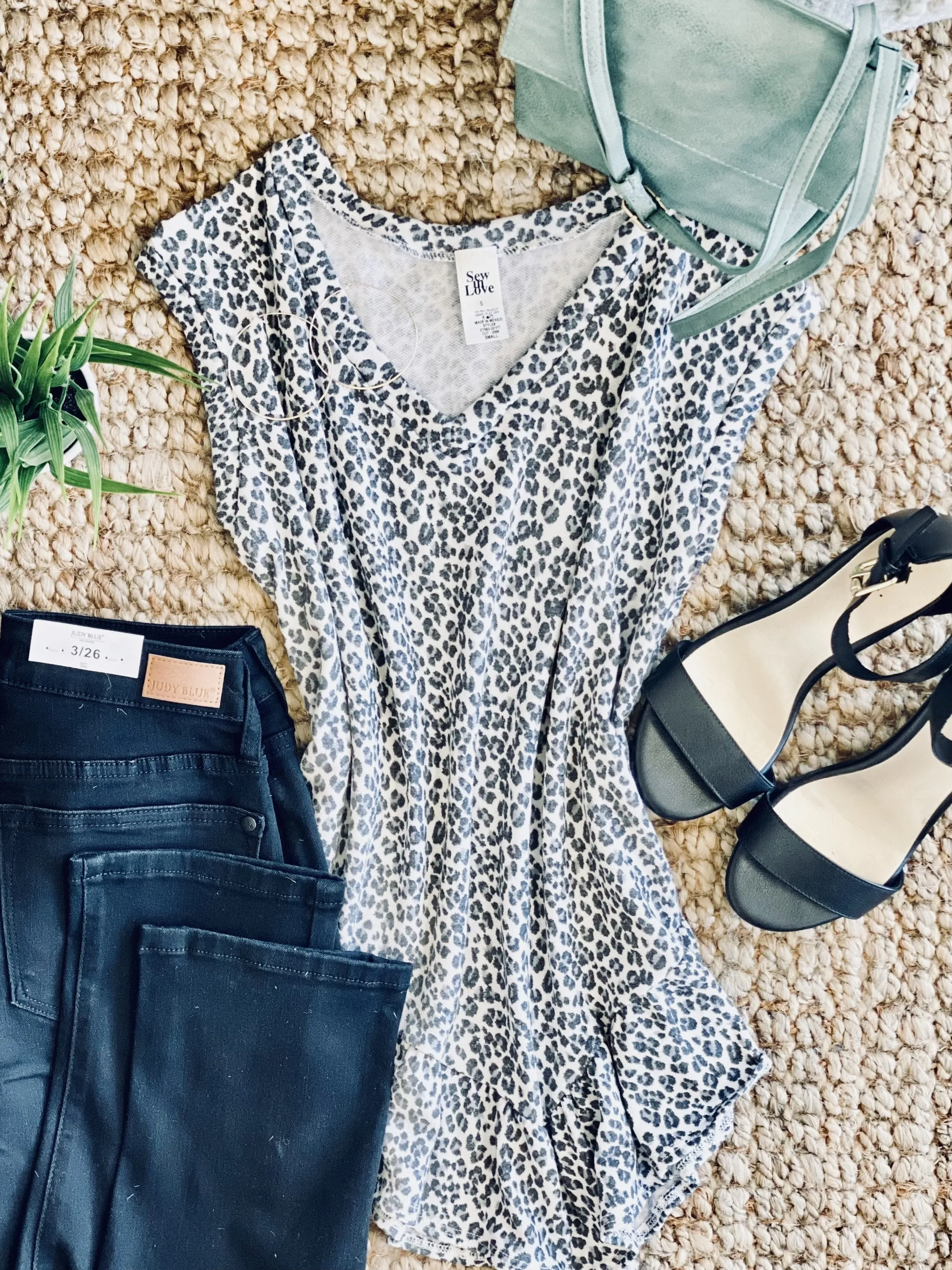 Iron Out The Details Asymmetrical Top In Leopard