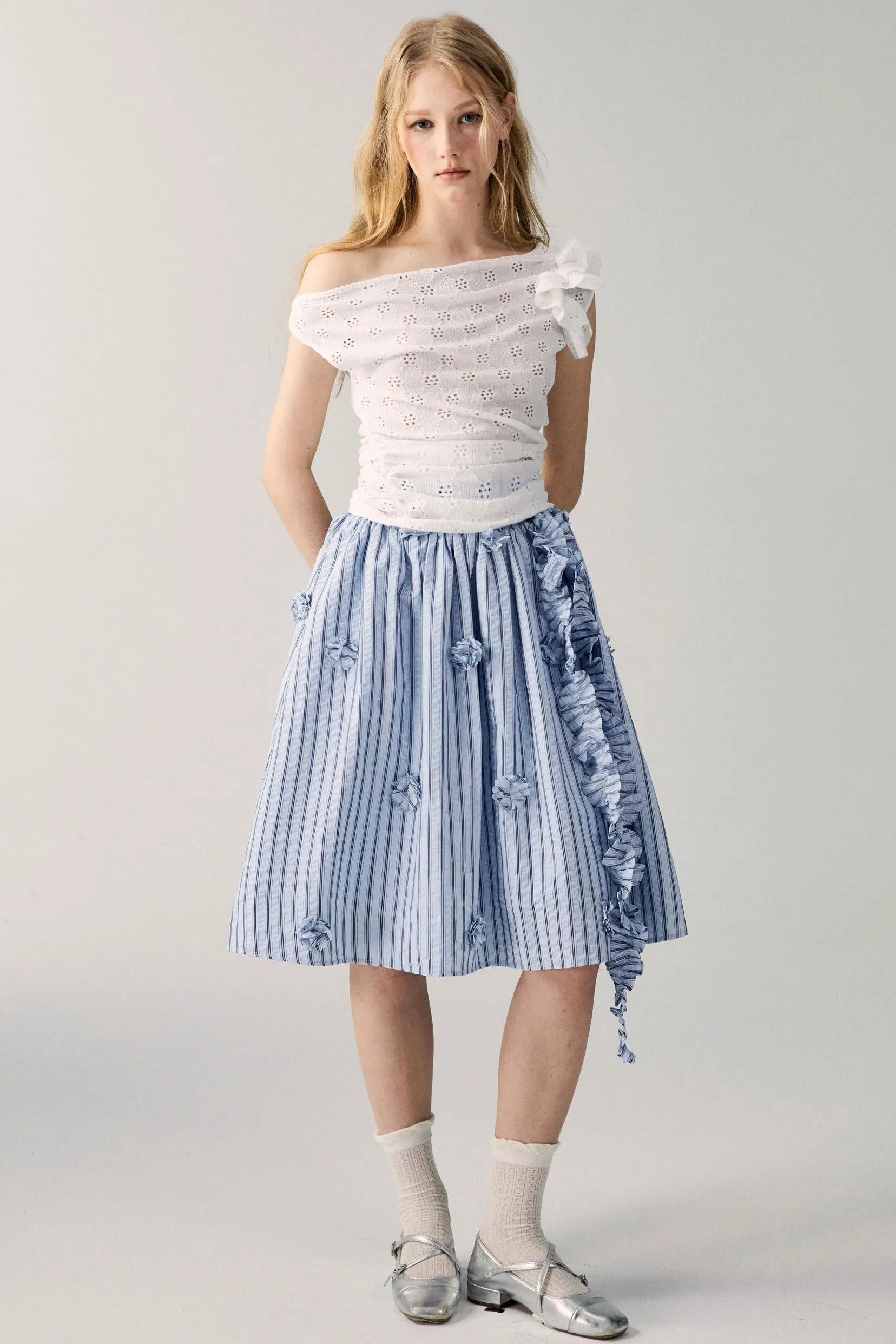 Irregular Knit Asymmetrical Top