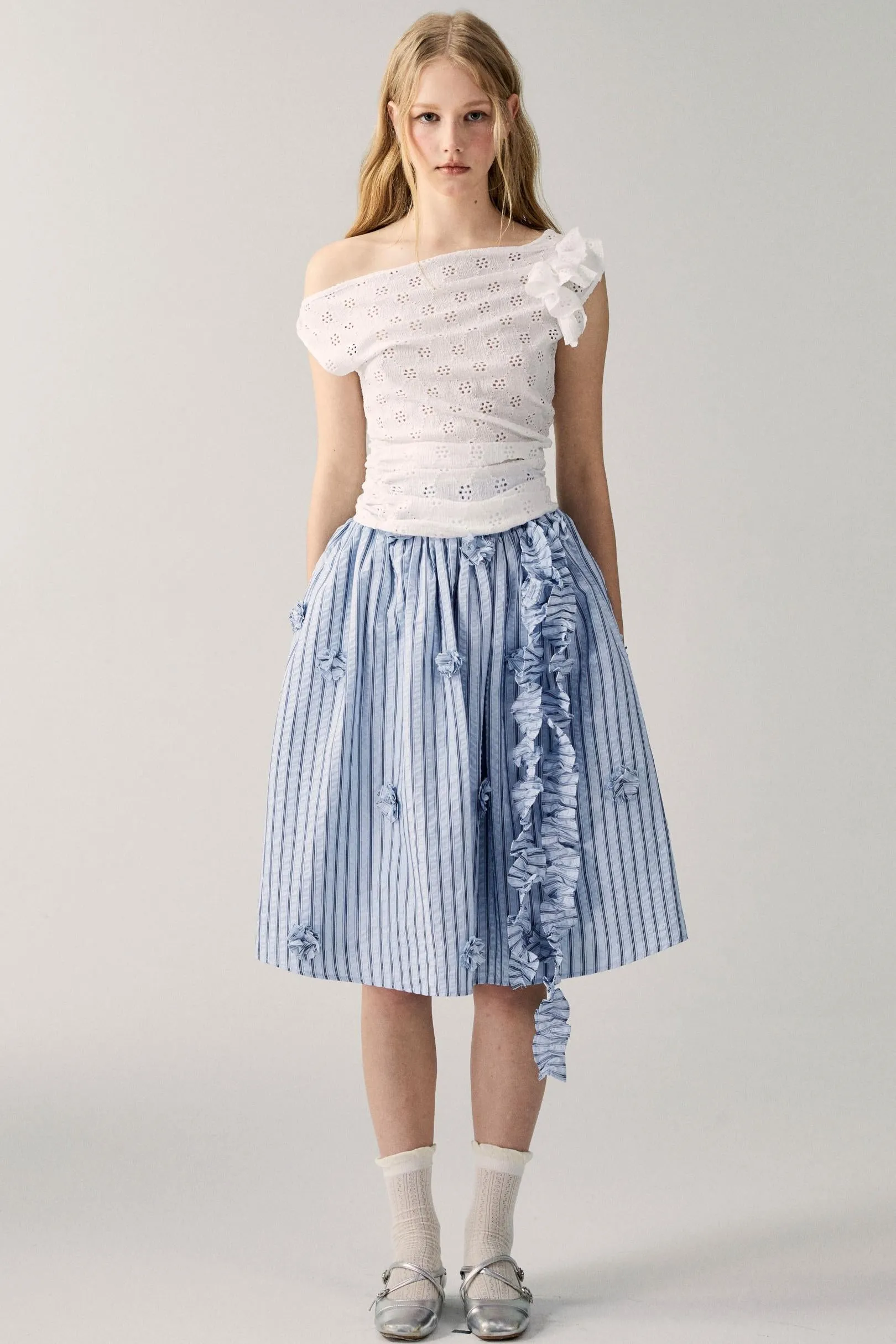 Irregular Knit Asymmetrical Top
