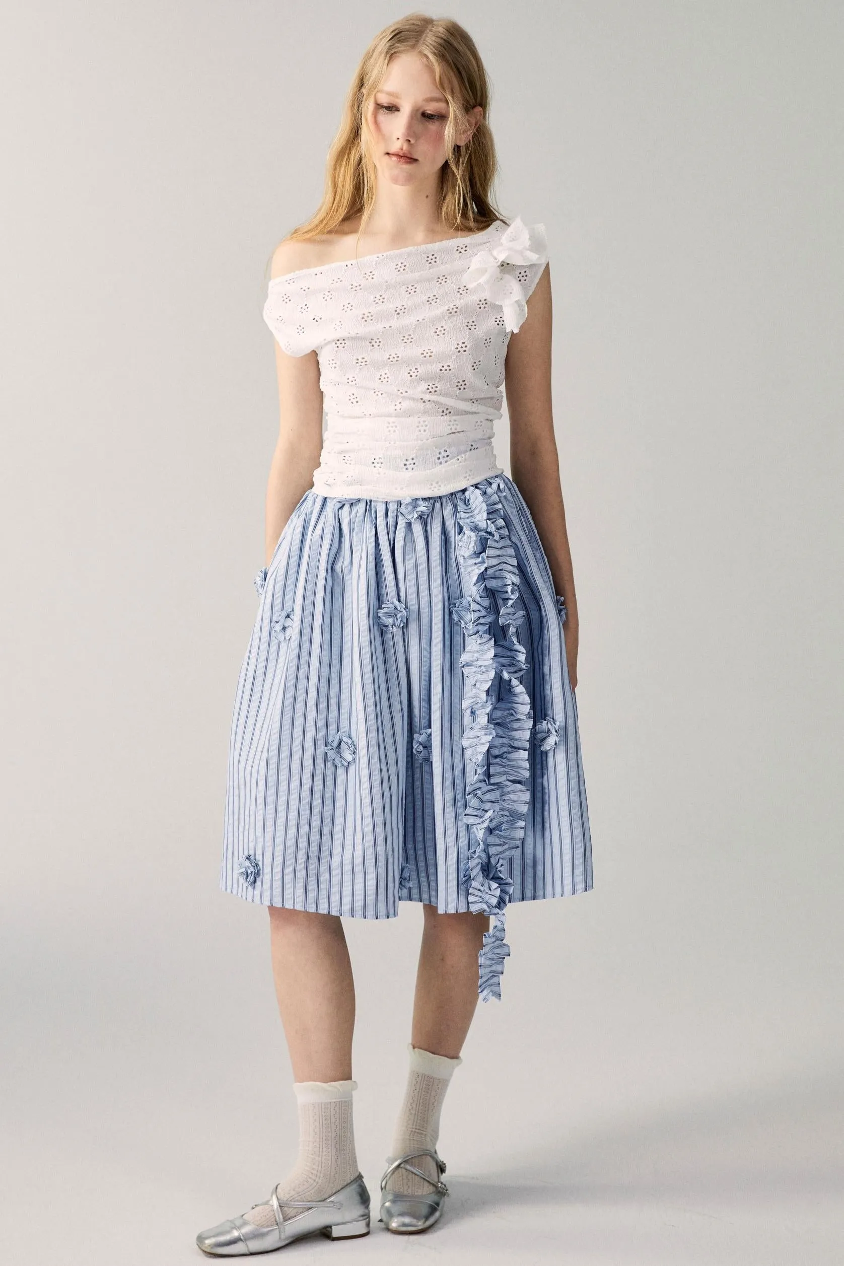 Irregular Knit Asymmetrical Top