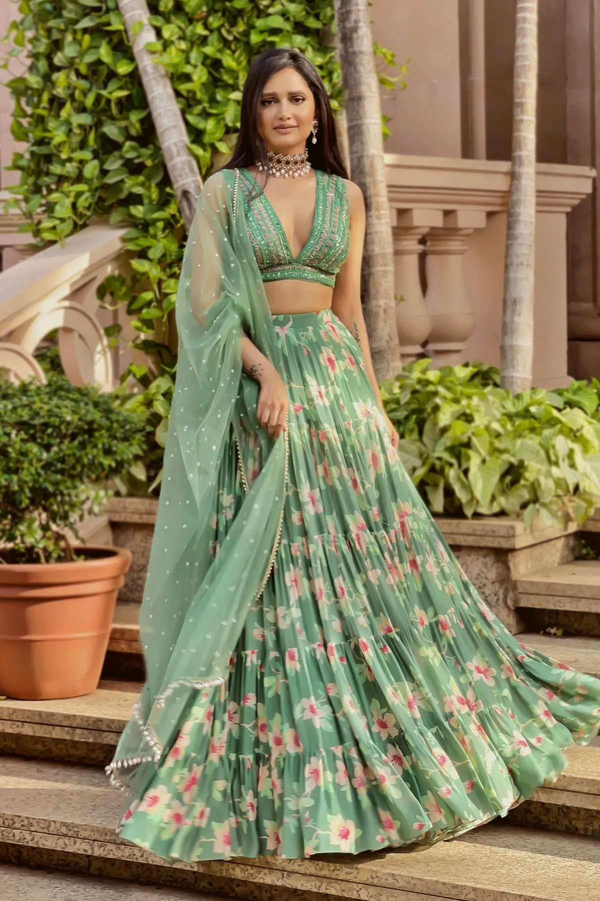 Izumi Tiered Skirt