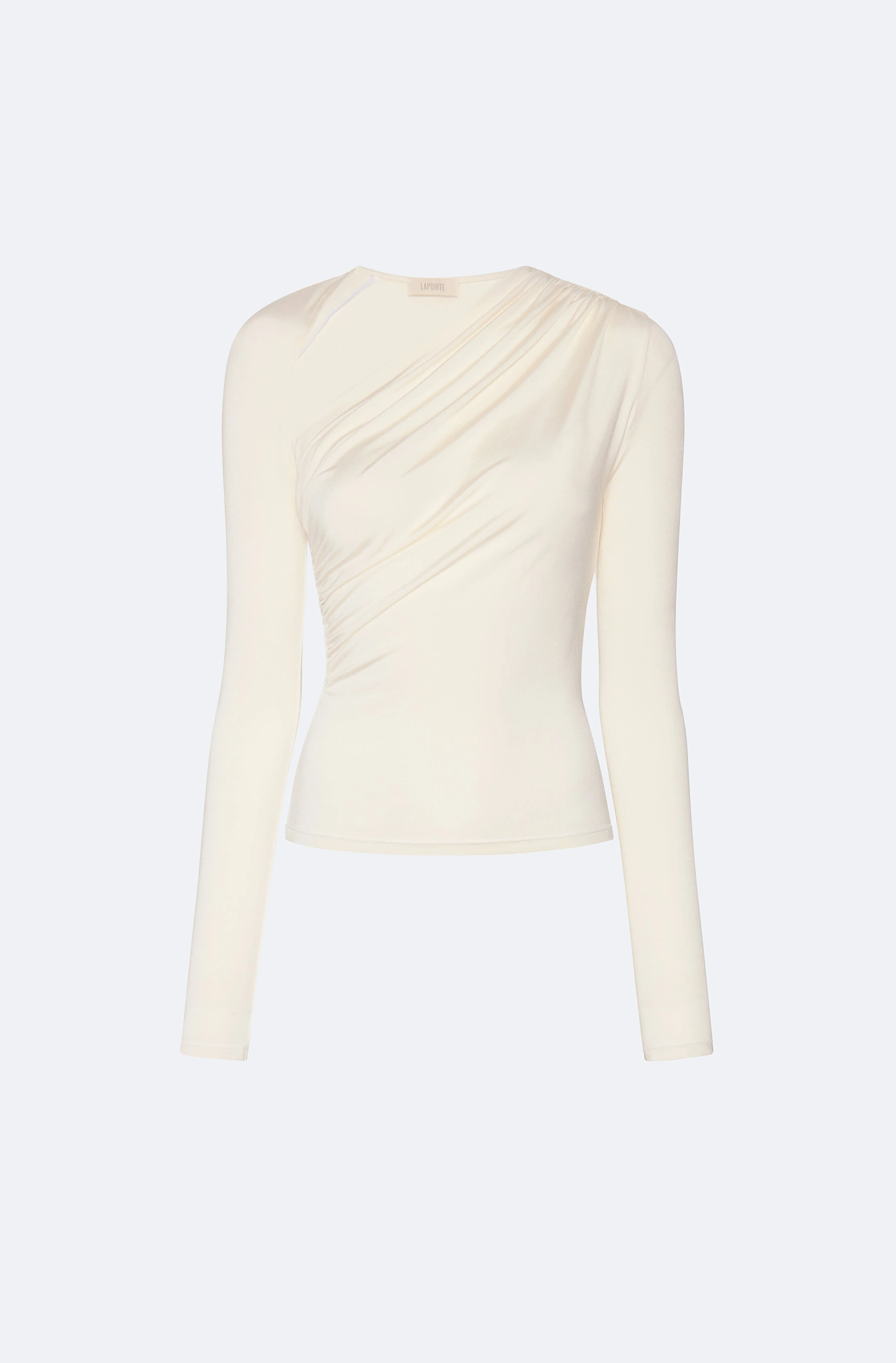 Jersey Asymmetrical Ruched Top