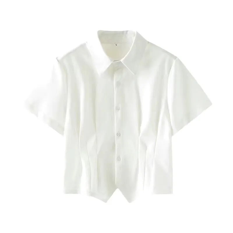 Jk Waist Trimming Shirt Women's Long-sleeved Hot Girl Pleated Skirt Uniform Suit