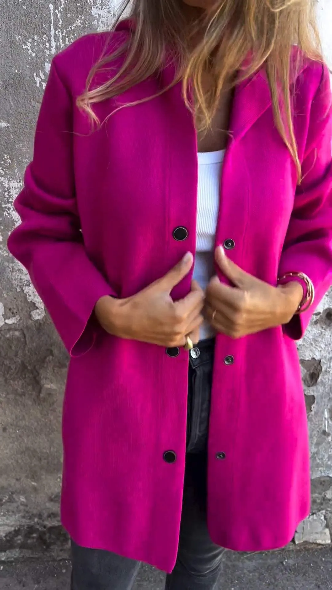 KEIRA | CASUAL SINGLE BREASTED JACKET WITH HOOD
