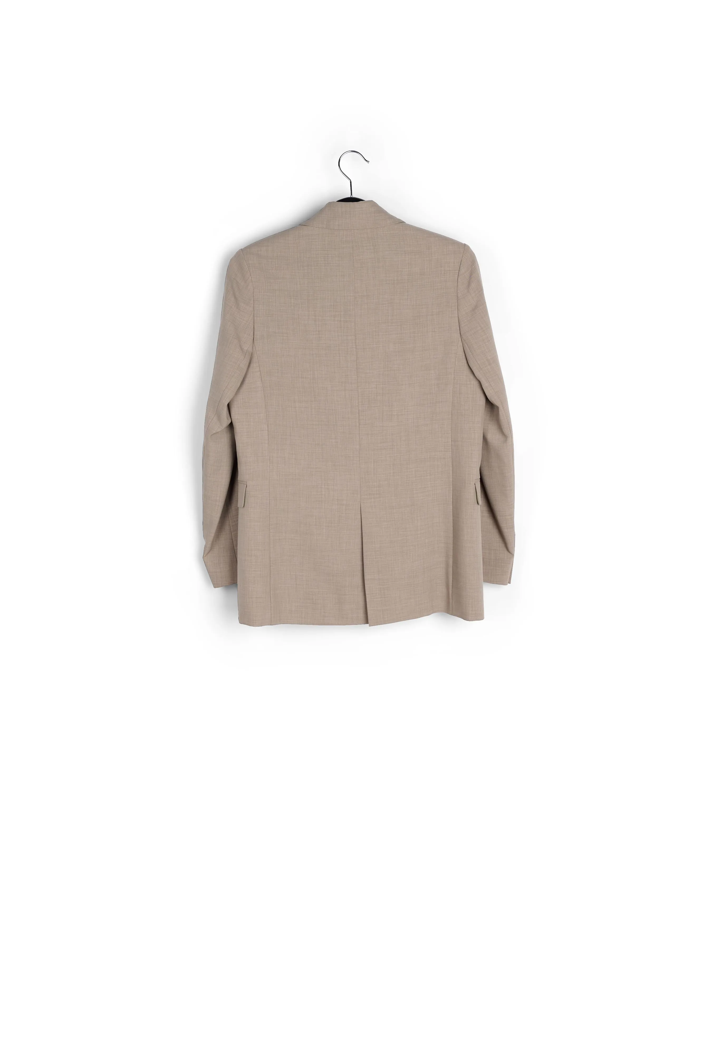 Khaki double-breasted blazer