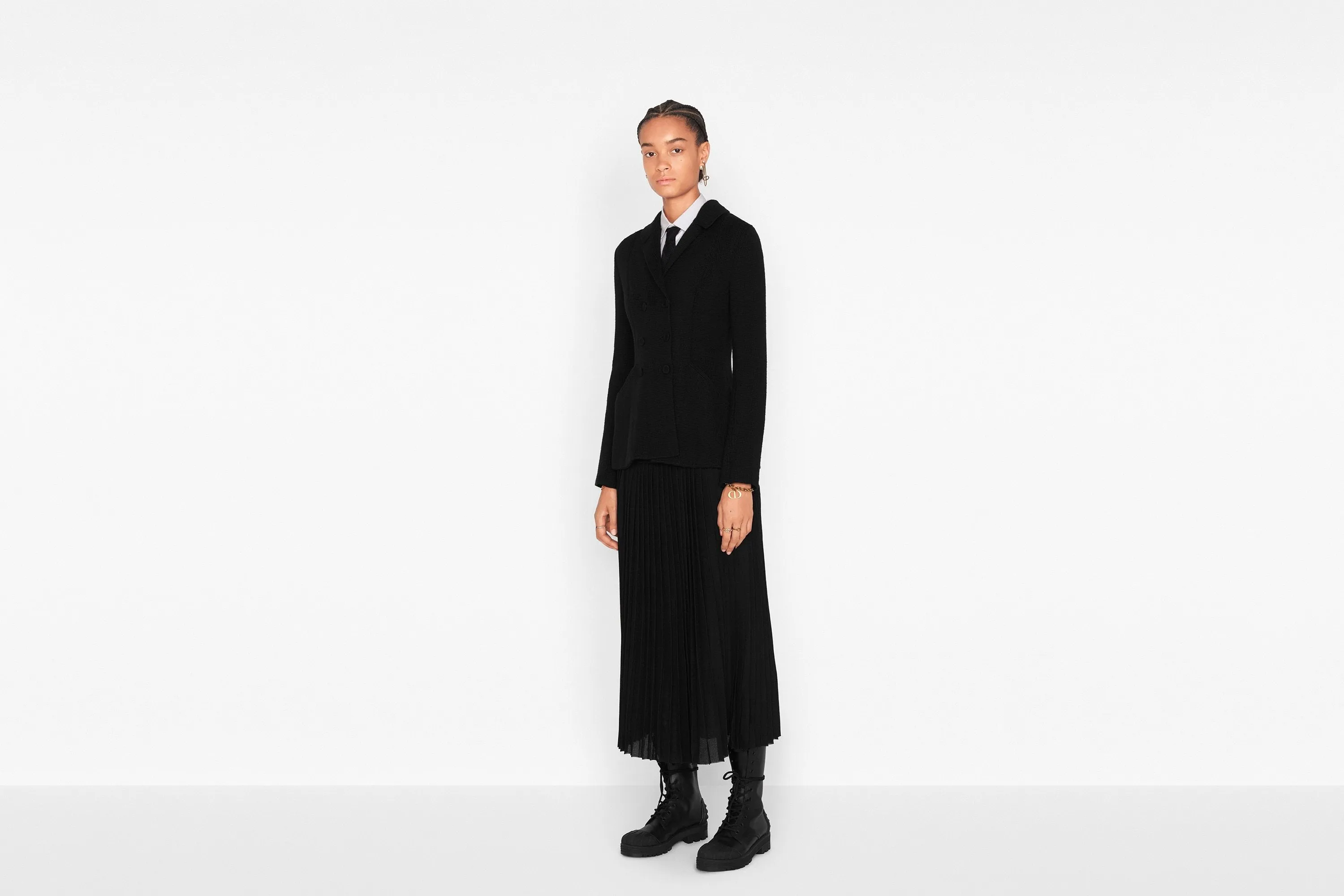 Knited Bar Jacket • Black Wool