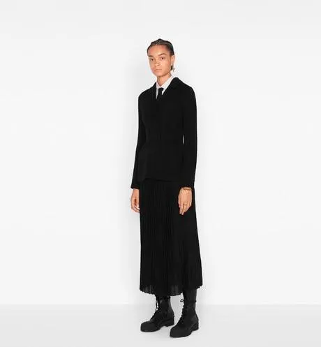 Knited Bar Jacket • Black Wool