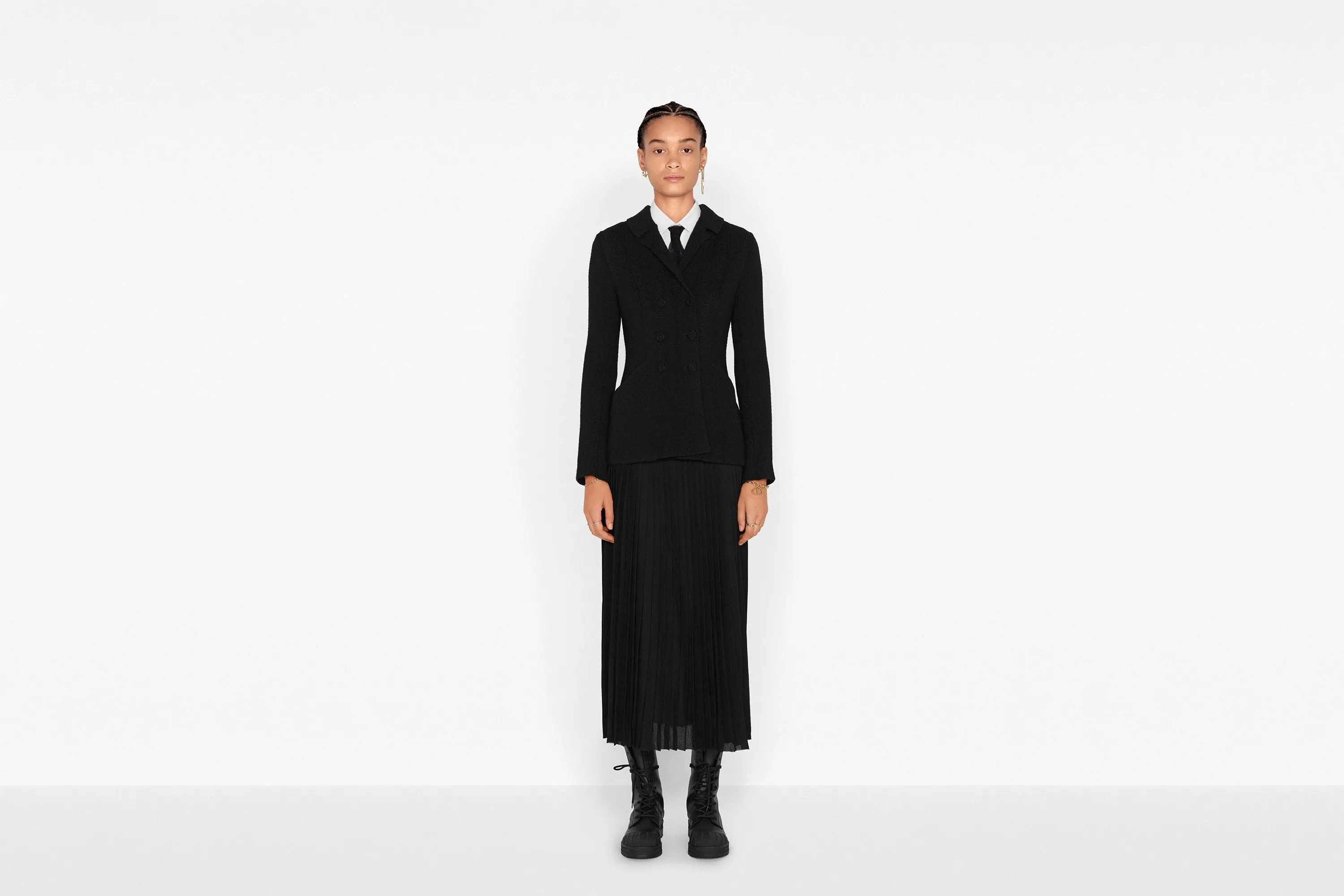 Knited Bar Jacket • Black Wool
