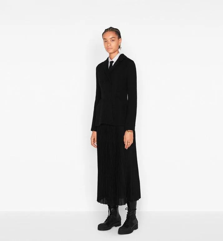 Knited Bar Jacket • Black Wool