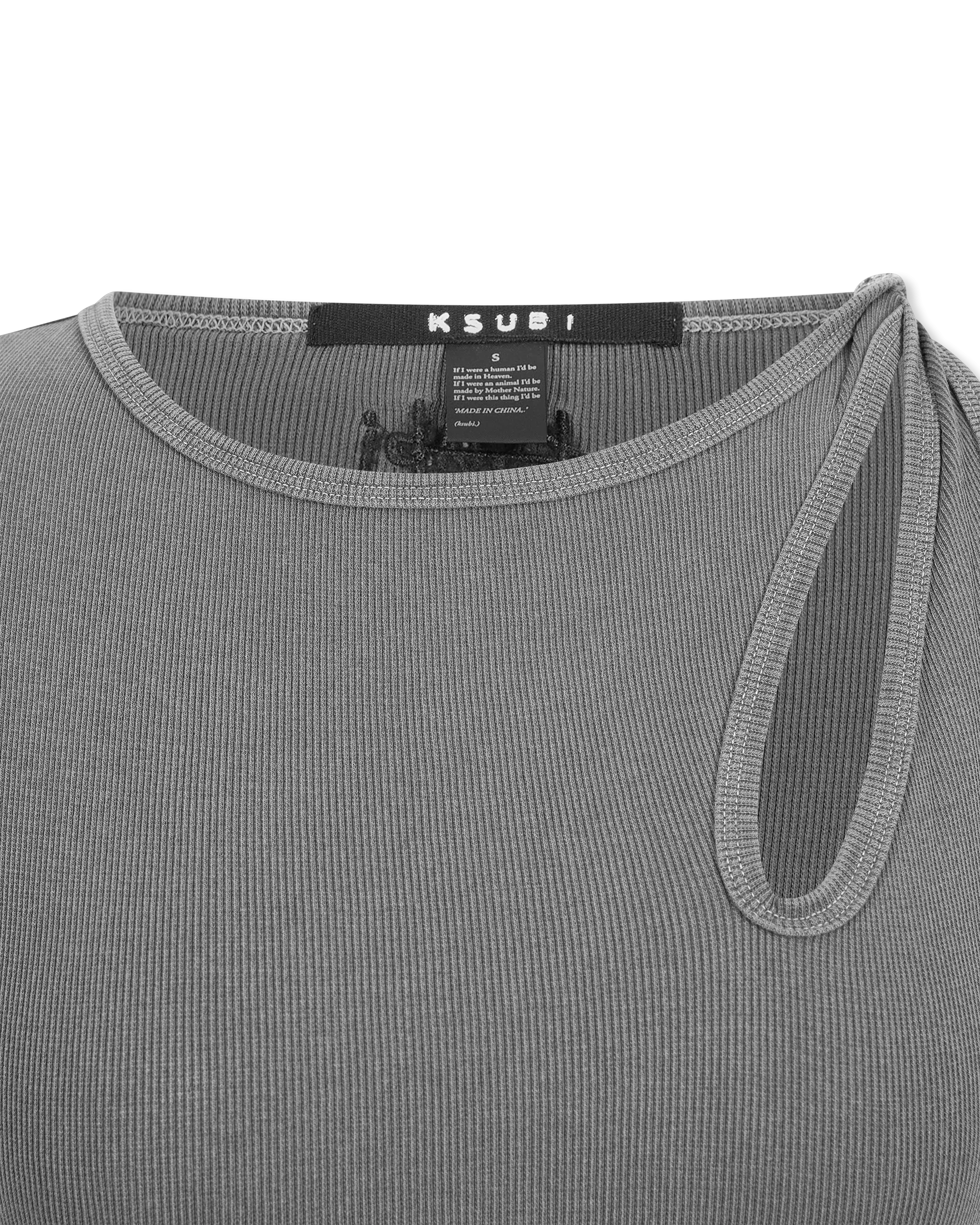 Ksubi Jeans Twisted Asymmetrical Tank